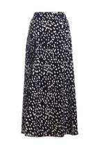  Black Leopard Skirt