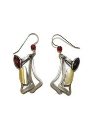 Red Rectangles Earrings
