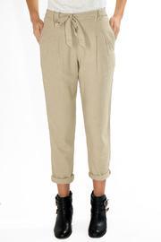  Tie-front Linen Trousers