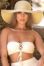  Gold And Tan Beach Hat
