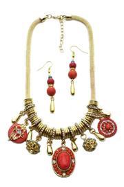 Coral Necklace Set