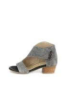  Grey Corduroy Heel