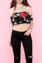  Cropped Rose Top