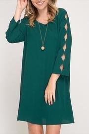  Scalloped Holiday Dress