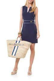 Jacquard Belted Shift Dress