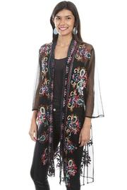  Embroidered Mesh Duster