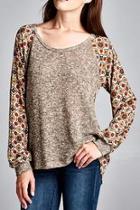  Medallion Print Top
