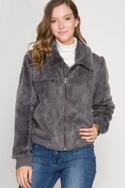 Suede Fur Jacket
