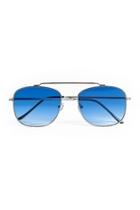  Silver Blue Sunglasses