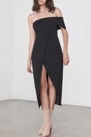  Asymmetric Bandeau Wrap Dress