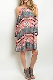  Coral Black Dress