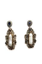  Antique Pearl Drop-earrings