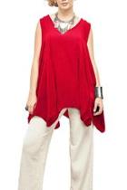 Red Feather Blouse