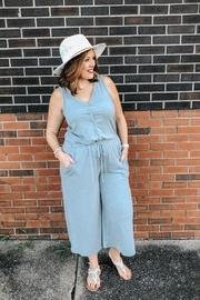 Sage Crop Jumpsuit