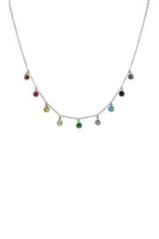  Rainbow Silver Charm-necklace