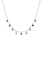  Rainbow Silver Charm-necklace
