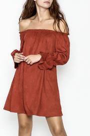  Rust Bell Sleeve Dress