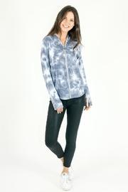  Marble Wash Zip Up Hoodie
