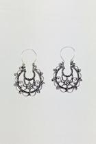  Starfish Vintage-style Silver-hoop-earrings