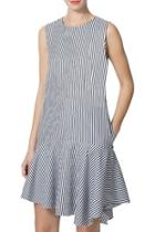  Edie Striped-poplin Dress