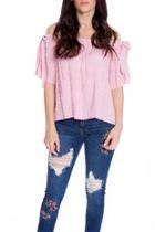 Striped Flare Top