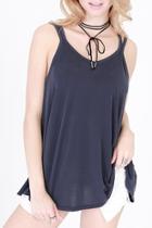  Navy Strappy Tank Top