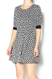  Geometric Scuba Dress