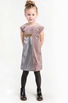  Gray Mauve Velvet Dress
