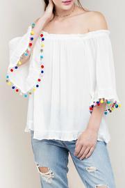  Pom-pom Fringe Top