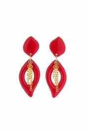  Red Clip-earrings