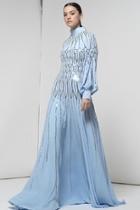  Long-sleeve Esmerald Gown