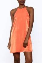  Tangerine Satin Dress