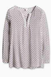  Flowing Henley Blouse