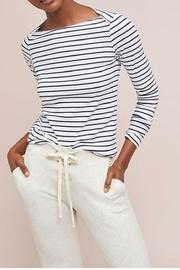  Boatneck Navy-stripe T-shirt