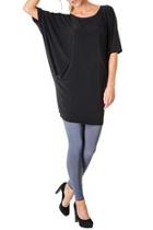  Black Pocket Top