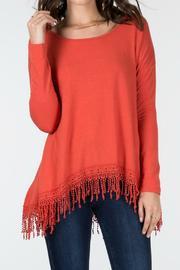  Orange Fringe Top