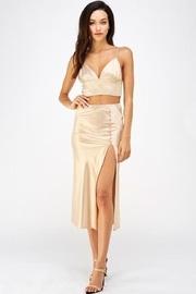 Satin Skirt Set