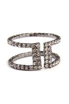  Cutout Rhinestone Ring