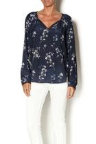 Wisteria Tie Neck Top