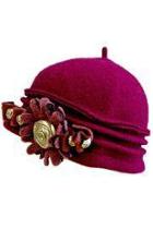  Fuchsia Wool Hat