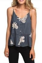  Floral Button-up Cami