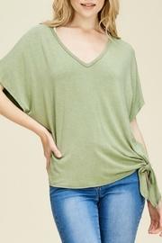  Tie Washed Jersey Top
