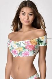  Off-shoulder Tropical Bikini-top