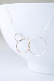 Olive Yew Three Ring Necklace