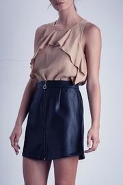  Vegan Leather Mini-skirt