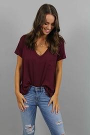  Maroon Piko T-shirt