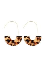  Half-tortoise-disc Threader Earrings