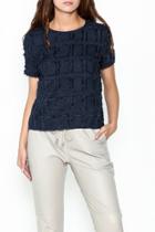  Heather Geo Textured Top