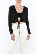  Tie-front Ballerina Cardigan