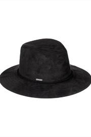  Black Faux-leather Hat